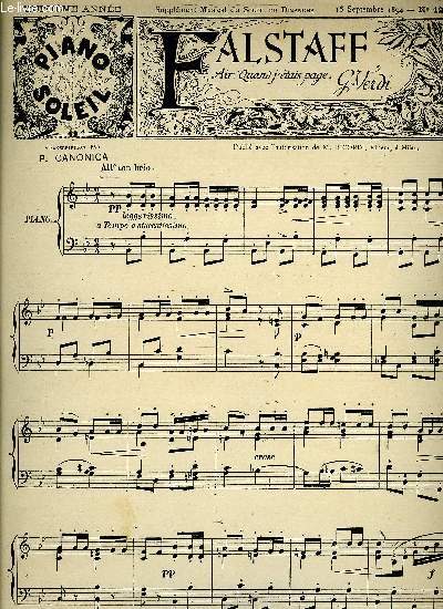 PIANO SOLEIL 16 SEPTEMBRE 1894, N12