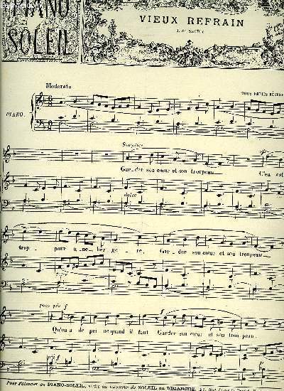 PIANO SOLEIL 12 JANVIER 1896, N2