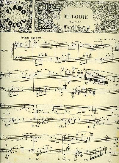 PIANO SOLEIL 2 FEVRIER 1896, N5