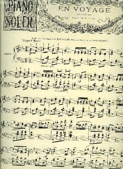 PIANO SOLEIL 16 FEVRIER 1896
