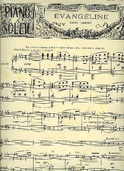 PIANO SOLEIL 5 AVRIL 1896, N14