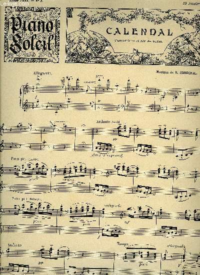 PIANO SOLEIL 29 JANVIER 1899, N5