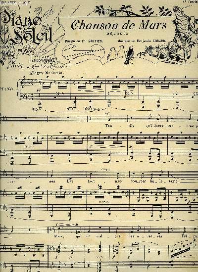 PIANO SOLEIL 19 FEVRIER 1899, N8