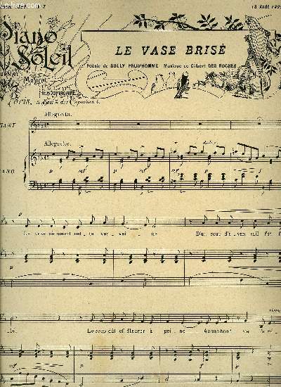 PIANO SOLEIL 13 AOUT 1899, N7