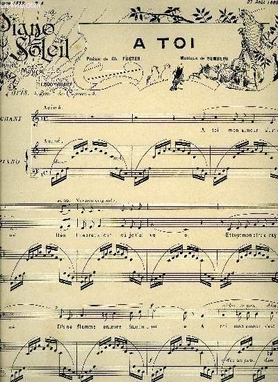 PIANO SOLEIL 27 AOUT 1899, N9