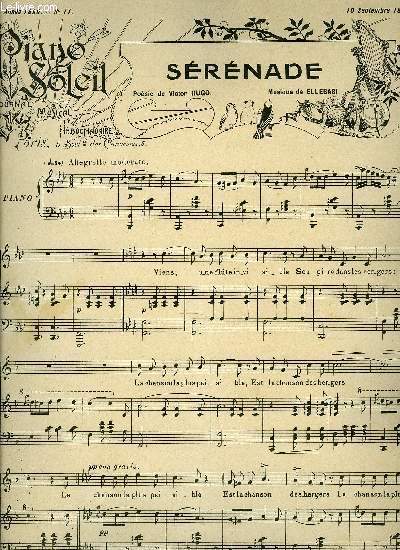 PIANO SOLEIL 10 SEPTEMBRE 1899, N11