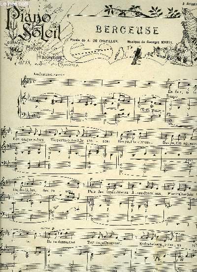 PIANO SOLEIL 8 OCTOBRE 1899, N15