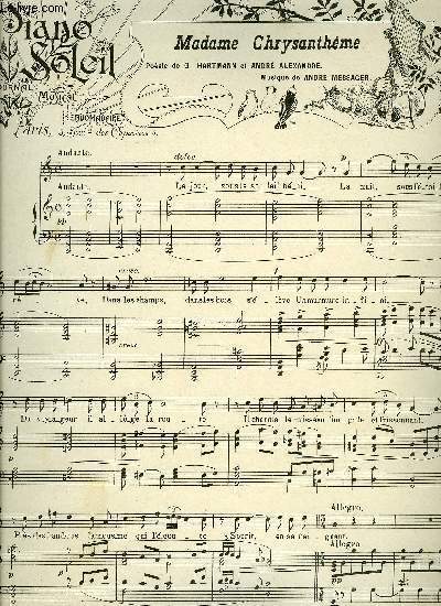 PIANO SOLEIL 22 OCTOBRE 1899, N17