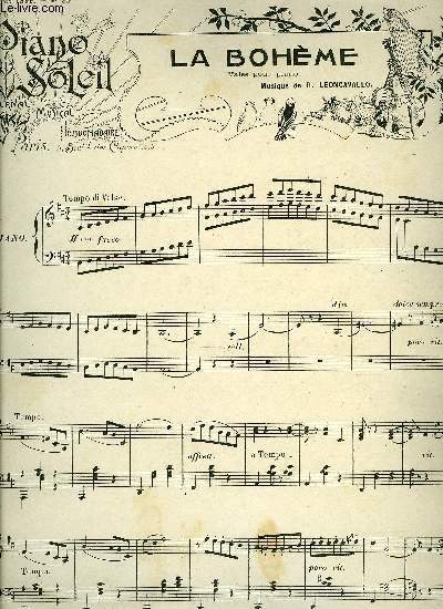 PIANO SOLEIL 12 NOVEMBRE 1899, N20