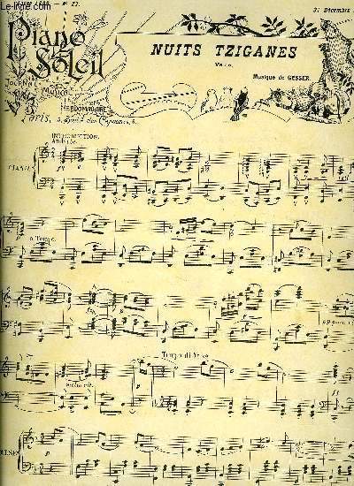 PIANO SOLEIL 31 DECEMBRE 1899, N27