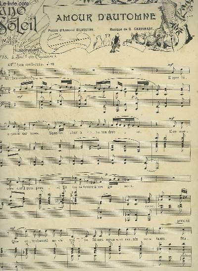 PIANO SOLEIL - N1 DU 6 JANVIER 1901 : AMOUR D'AUTOMNE + IBERIA.