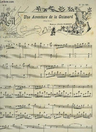 PIANO SOLEIL - N25 DU 23 JUIN 1901 : UNE AVENTURE DE LA GUIMARD + ALLA MAZURKA.