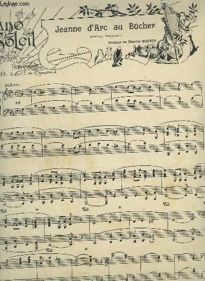 PIANO SOLEIL - N13 DU 29 SEPTEMBRE 1901 : JEANNE D'ARC AU BUCHER + GIPSY QUEEN.