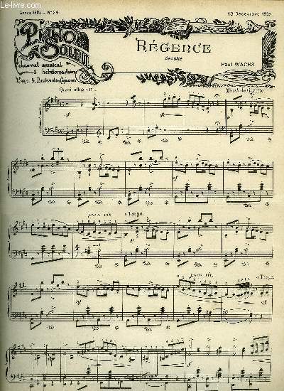 PIANO SOLEIL 13 DECEMBRE 1903, N24