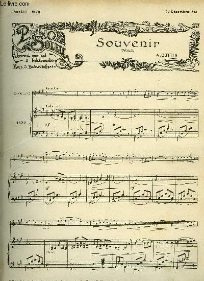 PIANO SOLEIL 27 DECEMBRE 1903, N26