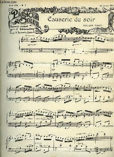PIANO SOLEIL 10 JANVIER 1904, N2