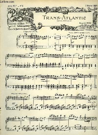 PIANO SOLEIL 7 FEVRIER 1904, N6