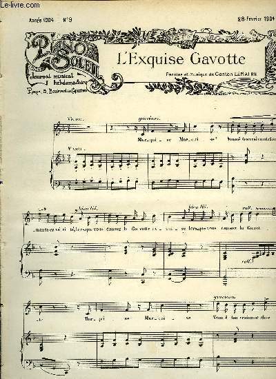 PIANO SOLEIL 28 FEVRIER 1904, N9