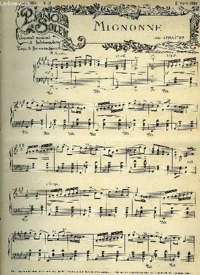PIANO SOLEIL 6 MARS 1904, N10