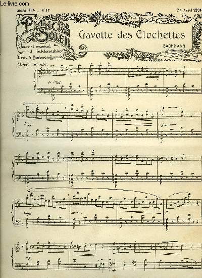 PIANO SOLEIL 24 AVRIL 1904, N17