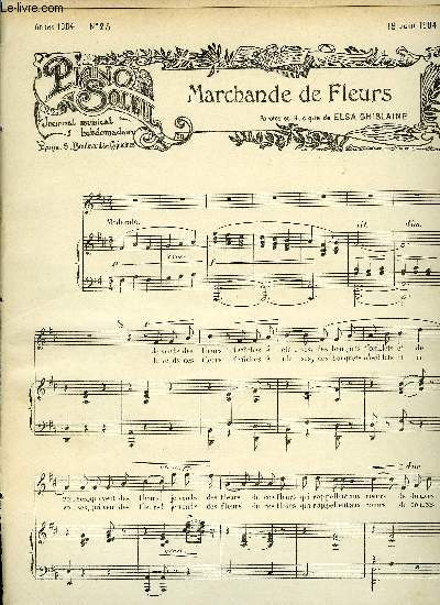 PIANO SOLEIL 19 JUIN 1904, N25