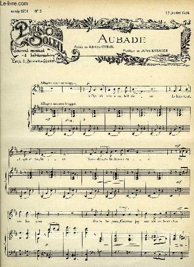 PIANO SOLEIL 17 JUILLET 1904, N3