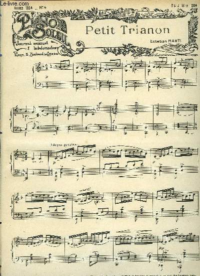 PIANO SOLEIL 24 JUILLET 1904, N4