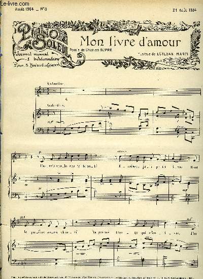 PIANO SOLEIL 21 AOUT 1904