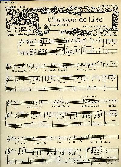 PIANO SOLEIL 18 SEPTEMBRE 1904, N12
