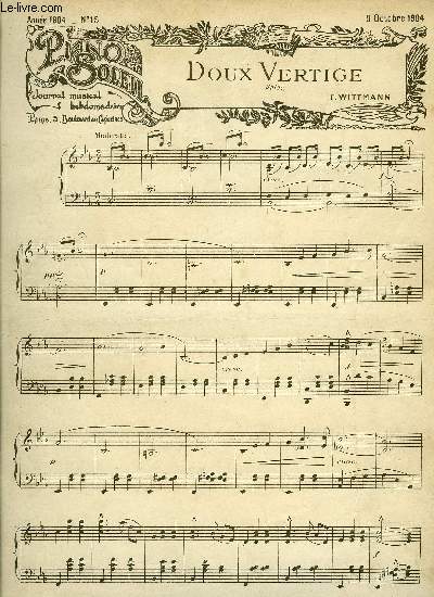 PIANO SOLEIL 9 OCTOBRE 1904, N15