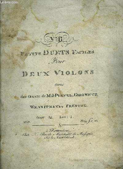 VIII PETITS DUETS FACILES POUR DEUX VIOLONS