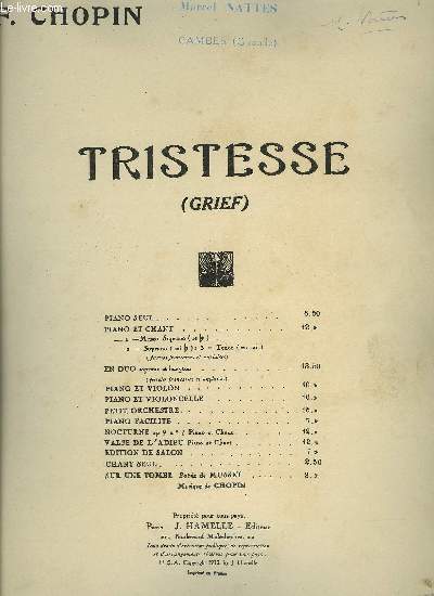 TRISTESSE