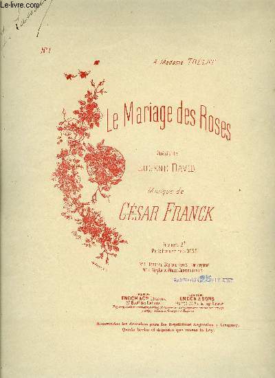 LE MARIAGE DES ROSES