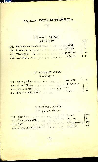 RECUEIL CHORAL