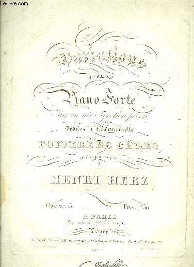 VARIATIONS POUR LE PIANO-FORTE