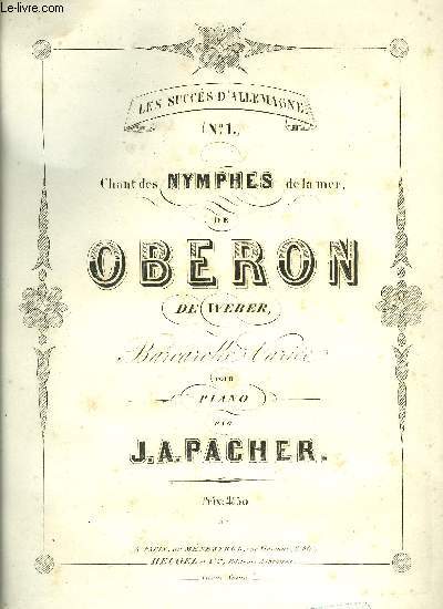 CHANT DES NYMPHES DE LA MER DE OBERON