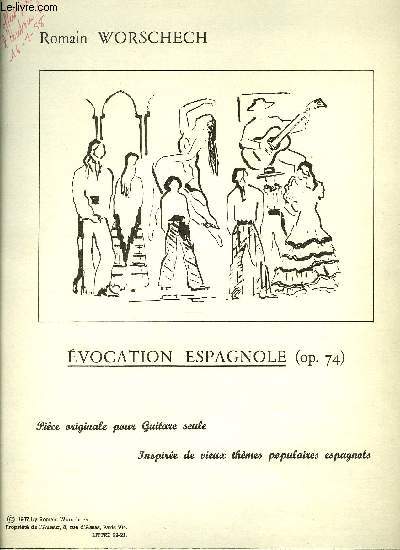 EVOCATION ESPAGNOLE - WORSCHECH Romain - 1958 - Afbeelding 1 van 1