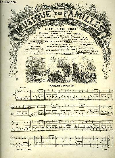 LA MUSIQUE DES FAMILLES 2 ANNEE N1 : ANDANTE + LES AMOURS D'UN POETES + LA PAZZA.