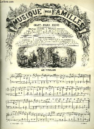 LA MUSIQUE DES FAMILLES 2 ANNEE N22 - AIR TYROLIEN + O TAMPS, SUSPENS TON VOL ! + FLEUR D'HIVER.