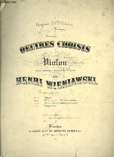 OEUVRES CHOISIES