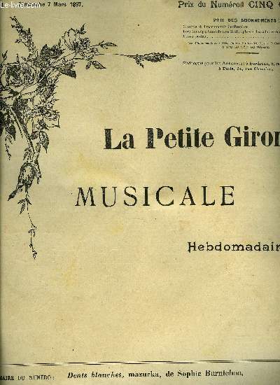 LA PETITE GIRONDE MUSICALE N8