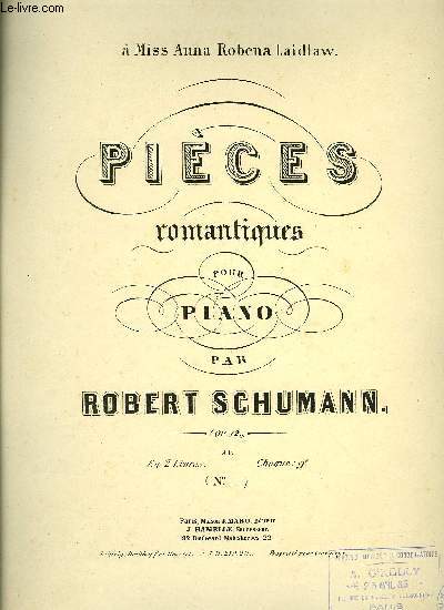 PIECES ROMANATIQUES POUR PIANO