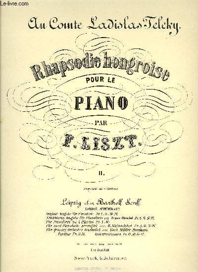 RHAPSODIE HONGROISE POUR LE PIANO