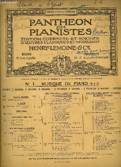 SONATE POUR PIANO