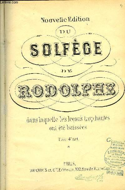 SOLFEGE DE RODOLPHE