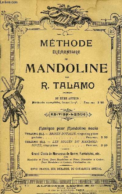 METHODE ELEMENTAIRE DE MANDOLINE