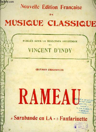 SARABANDE EN LA BEMOL / FANFARINETTE