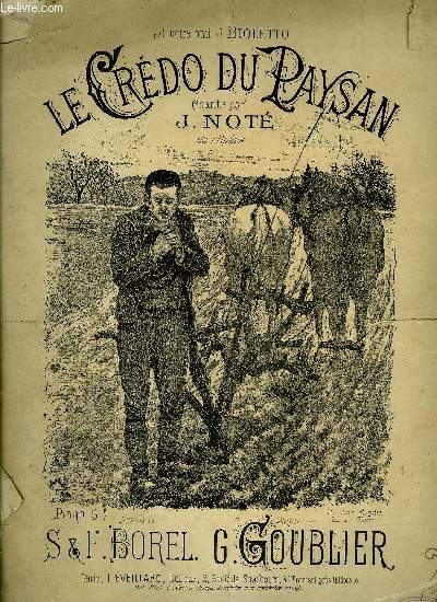 LE CREDO DU PAYSAN