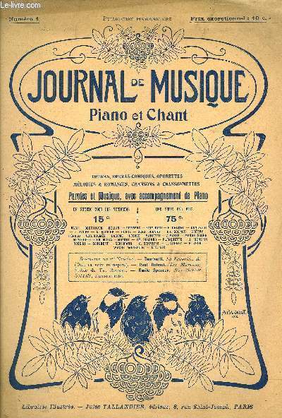 JOURNAL DE LA MUSIQUE NUMERO 1