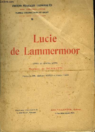 LUCIE DE LAMMERMOOR